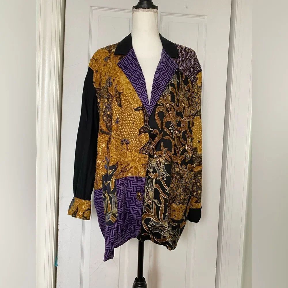 1980s/90s Sürya Beaded Top (Matching Pants Listed Separately)